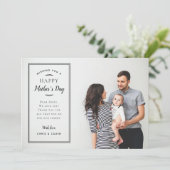 Photo moderne Overlay Carte de fête des mères pour (Debout devant)