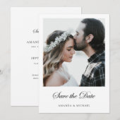 Photo moderne personnalisée Enregistrer le Modèle (Devant / Derrière)