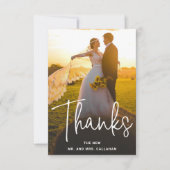 Photo moderne Simple Amour et Merci Mariage (Devant)