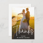 Photo moderne Simple Amour et Merci Mariage (Devant / Derrière)