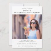 Photo moderne simple Invitation de fête 50e annive (Devant)