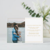 Photo moderne, texte or changer la carte de date (Debout devant)