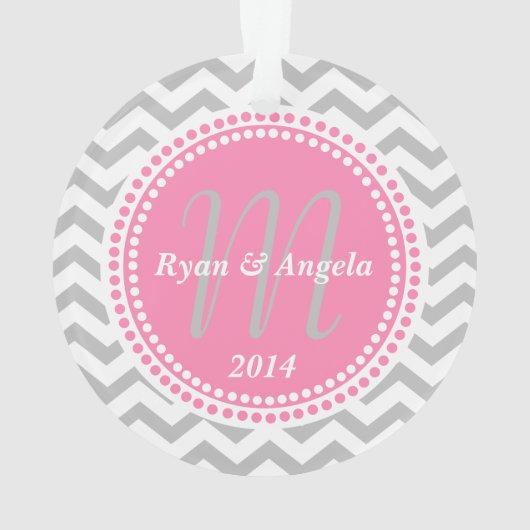 Photo moderne Zigzag et points roses (dos)