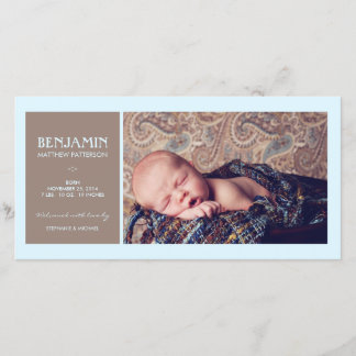 Photo Moment spécial Baby Boy Faire-part de naissa