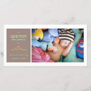 Photo Moment spécial Baby Boy Faire-part de naissa