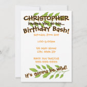 Photo Monkey Birthday Invitation (Dos)