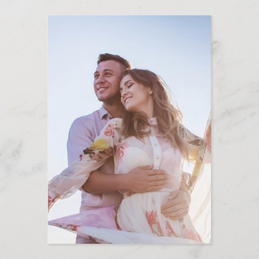 Photo Monogram Wedding Menu (Dos)