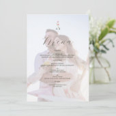 Photo Monogram Wedding Menu (Debout devant)