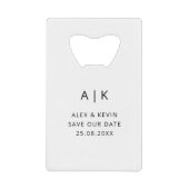 Photo monographique unique Enregistrer la date (Devant)