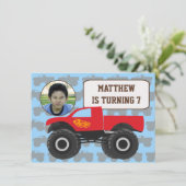 Photo Monster Truck Invitation Anniversaire (Debout devant)