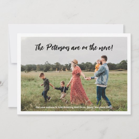 Photo Moving Faire-part (Devant)