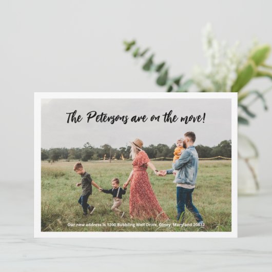 Photo Moving Faire-part (Debout devant)