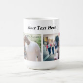 Photo Mug and Text avec 2 photos/1 ligne (Centre)