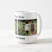 Photo Mug and Text avec 2 Photos/2 Lignes (Devant droit)