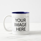 Photo mug - bleu marine 11oz modèle (Gauche)