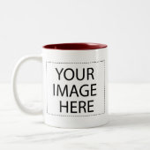 Photo mug - burgundy maroon modèle 15oz (Gauche)