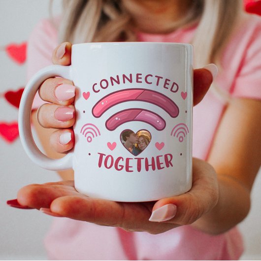 Photo Mug Couple Personnalisable, Connecté Ensembl