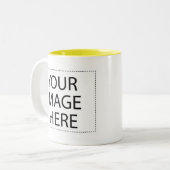 Photo mug - jaune modèle 11oz (Devant gauche)