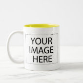 Photo mug - jaune modèle 11oz (Gauche)