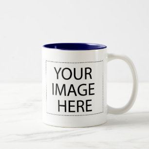 Photo mug - modèle bleu marine 11oz