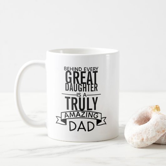 Photo Mug personnalisée Père fille (Avec donut)