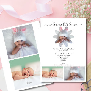 Photo multiple bébé garçon ou fille Faire-part de 