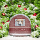 PHOTO NAME ELEGANT MAROON RED CREAM FOLIAGE (Noël)