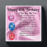 Photo Nan Poem Plaque  -  80th Birthday<br><div class="desc">A great gift for a special nan on her 80th birthday</div>
