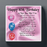 Photo Nan Poem Plaque  -  80th Birthday<br><div class="desc">A great gift for a special nan on her 80th birthday</div>