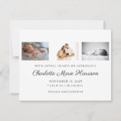 Photo New Baby Christmas Faire-part de naissance (Dos)