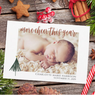 Photo New Baby Christmas Faire-part de naissance