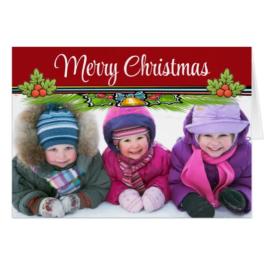 Photo Noël / Carte de vacances (Devant Horizontal)