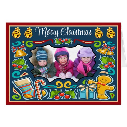 Photo Noël / Carte de vacances (Devant Horizontal)