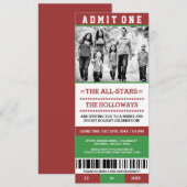 Photo Noël Fête Invitations de billets (Devant / Derrière)