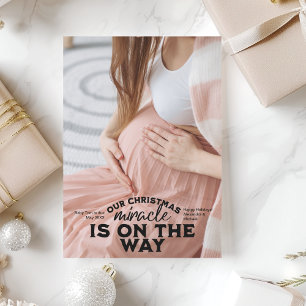 Photo Noël Grossesse Faire-part