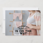 Photo Noël Grossesse Faire-part (Devant)