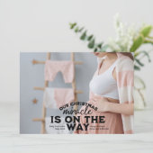 Photo Noël Grossesse Faire-part (Debout devant)