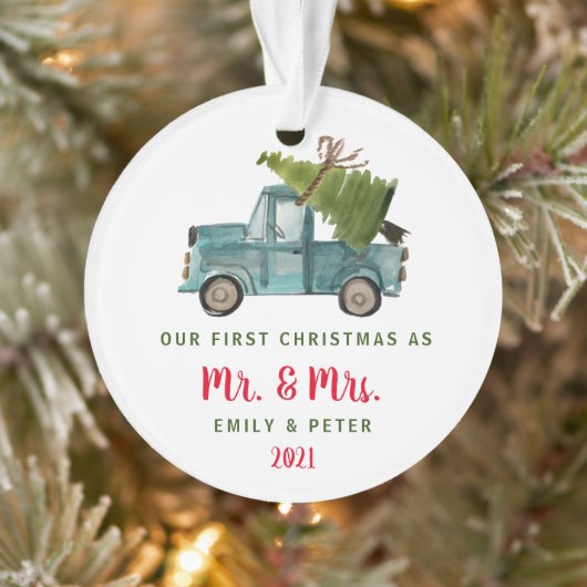 Photo Noël | M. Mme Truck Ornament (Arbre)