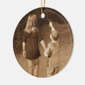 Photo Noël Ornement Modèle Pour Grand-Mère (Gauche)