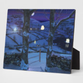 Photo Noël sur la plaque de verre (Côté)