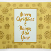 Photo Noël Tri-fold Carte Gold Snowflakes (Intérieur au milieu)