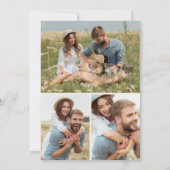 Photo noir Boho Enregistrer la carte d'appartement (Dos)