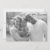 Photo noir et blanc - Carte Appartement de Noël - (Dos)