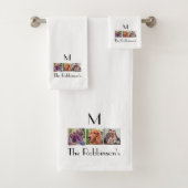 Photo nom de famille modèle initial bain à (En situation)