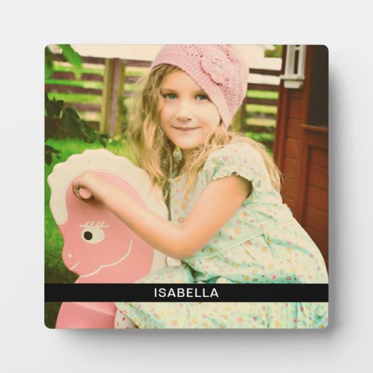 Photo & Nom Plaque Avec Stand Modèle (Devant)