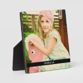 Photo & Nom Plaque Avec Stand Modèle (Recto)