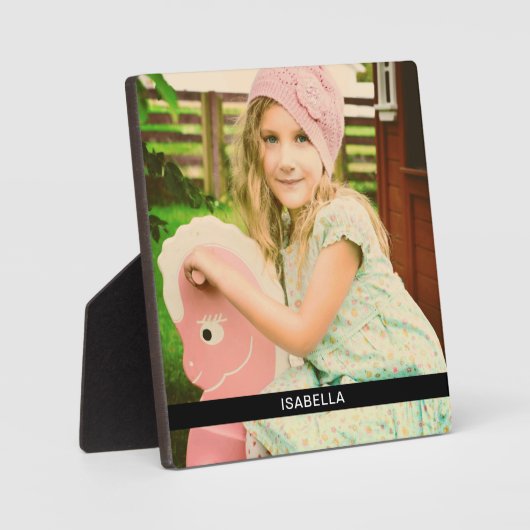 Photo & Nom Plaque Avec Stand Modèle (Recto)