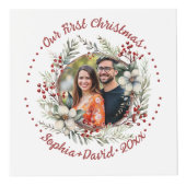 Photo Notre premier cube de photos de mariage en forme d (Droite)