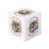 Photo Notre premier cube de photos de mariage en forme d (Angle arrière)