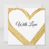 Photo Notre première carte amoureuse Mariage Coupl (Dos)